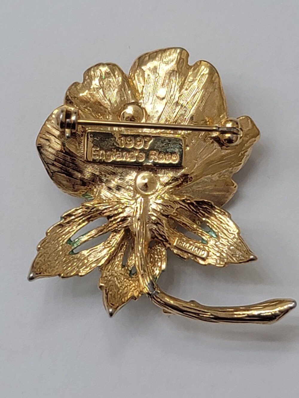 R.J. Graziano "England's Rose Brooch /Vintage 1997 /Tribute To Princess Diana - Picture 4 of 8